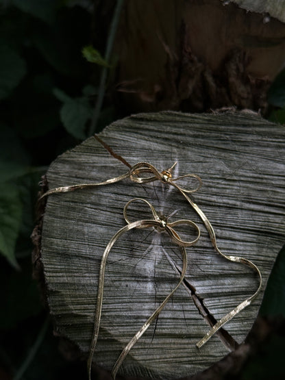 Strik Oorbellen – Staal - Lioraen - Sieraden