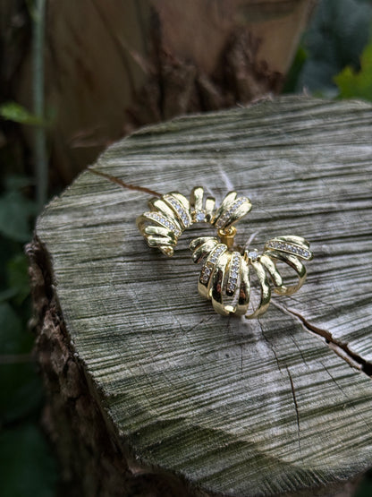 Veelzijdige Oorbellen met Zirkonen – Staal - Lioraen - Sieraden