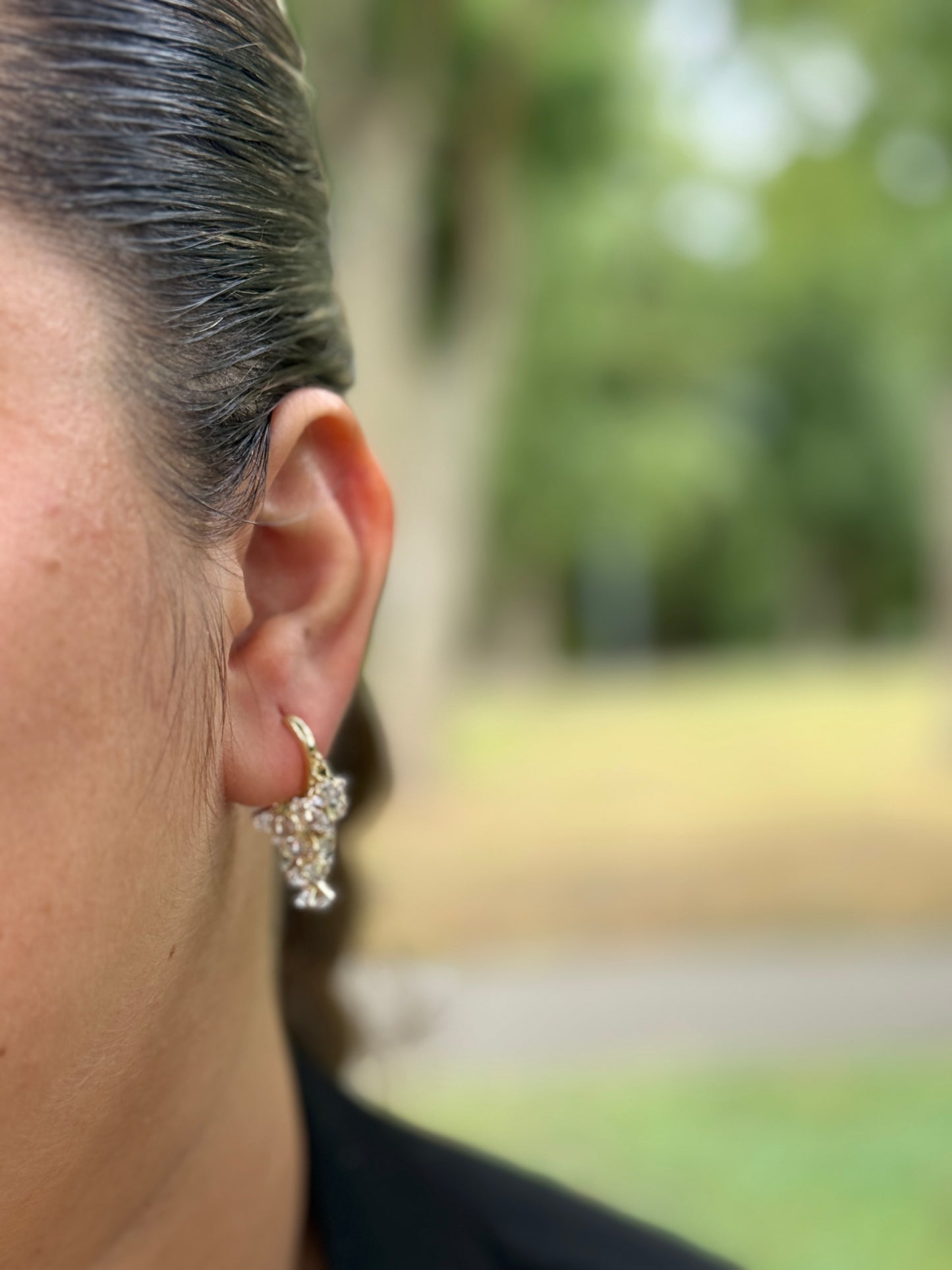 Kleurrijke Oorringen met Kristallen – Staal - Lioraen - Sieraden