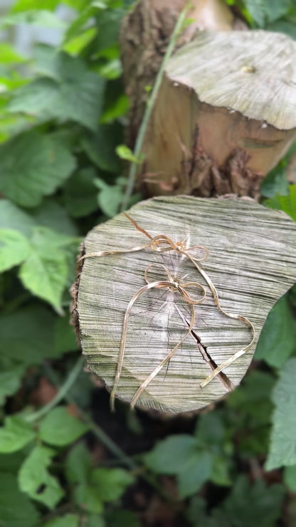 Strik Oorbellen – Staal